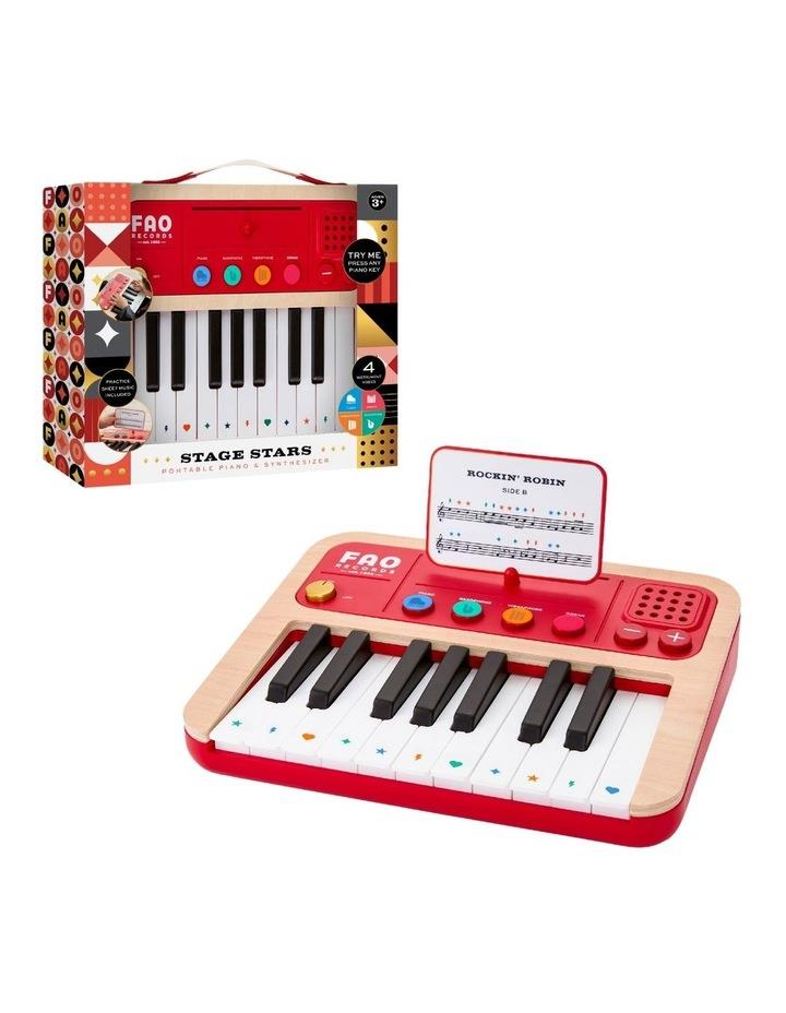FAO Schwarz Toy Wood Synthesizer Keyboard Assorted