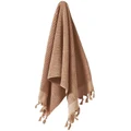 Aura Home Paros Rib Bath Towel Range in Clay Brown Hand Towel