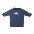 Quiksilver All Time Short Sleeve Youth Rashguard in Navy 10