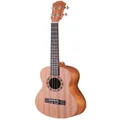 Alpha 26 Inch Ukulele Natural Mahogany Tenor Beginner Gift With Carry Bag Brown