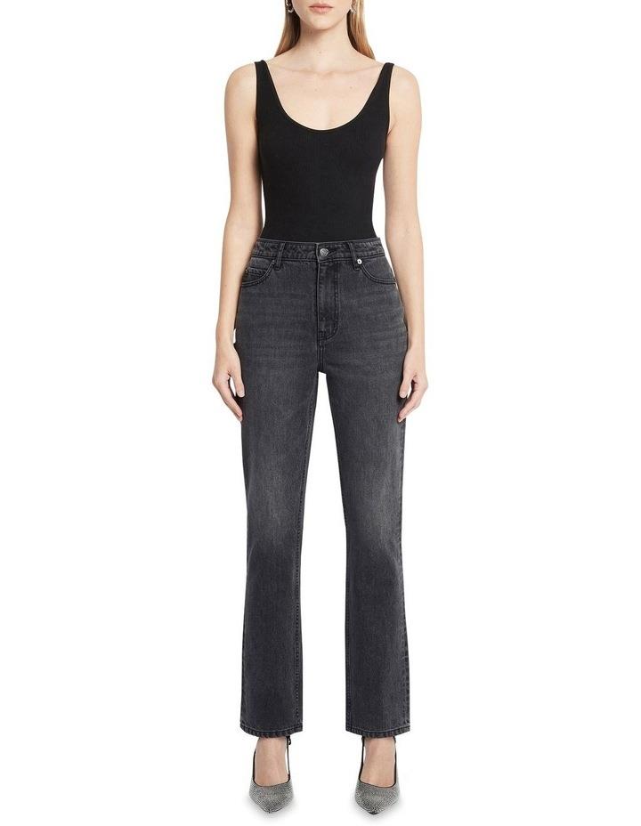 Sass & Bide Straight Ups High Rise Jean in Washed Black 24