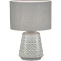 Oriel Lighting Moana Ceramic Table Lamp in Grey