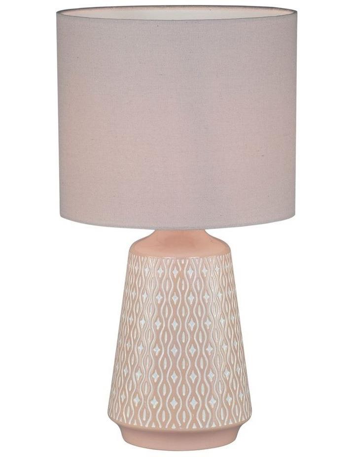 Oriel Lighting Moana Ceramic Table Lamp in Pink