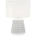 Oriel Lighting Moana Ceramic Table Lamp in White