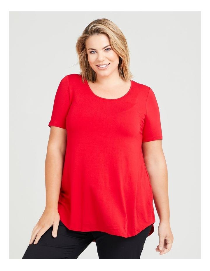 Taking Shape Bamboo Base Short Sleeve Top Red 12