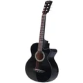 Alpha Acoustic Guitar 38" inch in Black