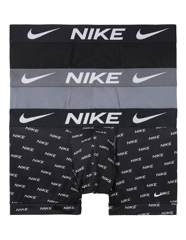 Nike Essential Micro Trunks 3 Pack in Multi Assorted XL