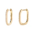 PDPAOLA Spike Earrings In Gold