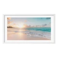 Profile Australia Australian Made Beach Sunrise Art Print A2 in White Frame White