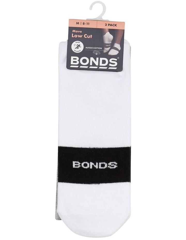 Bonds Move Low Cut Socks 2 Pack In Multi Grey Marle M