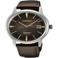Seiko Presage Modern Cocktail Leather Automatic SRPJ17J Watch In Brown