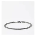 Blaq Slinky Chain Bracelet in Gunmetal Slate