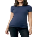 Ripe Short Sleeve Round About Tee in Navy XS