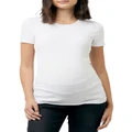 Ripe Short Sleeve Round About Tee in White S
