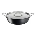 Jamie Oliver by Tefal Induction Non-Stick Hard Anodised Big Batch Pan with Lid 30cm/7.2L in Grey