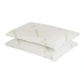 Royal Comfort Bamboo Covered Hypoallergenic Memory Foam Pillow Twin Pack 56cm x 36cm x 10cm
