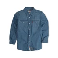 Levi's Boys Barstow Western Shirt in Blue Denim XL