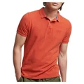 Superdry Vintage Destroyed Polo in Americana Red Burnt Oran XXXL