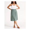 Vero Moda Jesmilo Skirt in Laurel Wreath Small Spots Olive XL