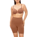 Nancy Ganz Bamboo Essentials Waisted Shaper Short In Cocoa Brown 12