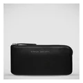 Status Anxiety Smoke and Mirrors Zip Around Wallet in Black