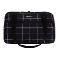PACKIT Freezable Hampton Lunch Bag in Black Grid Black