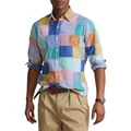 Polo Ralph Lauren Classic Fit Patchwork Seersucker Shirt in Multi Assorted S
