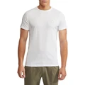 Oxford Jed Organic Cotton Crew Neck T-Shirt in White XXL