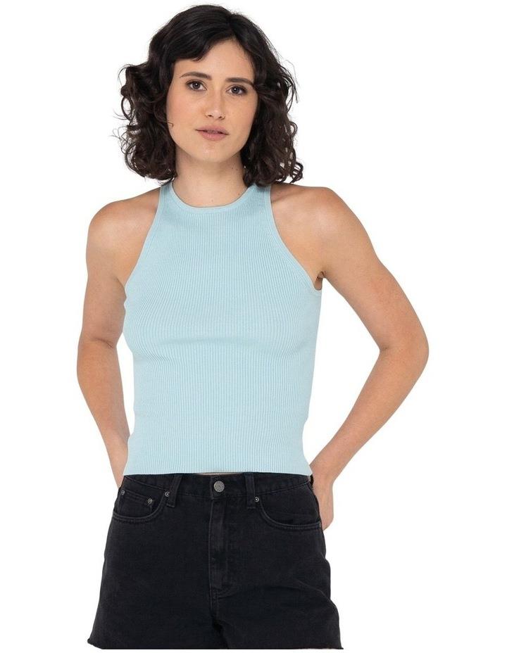 Rusty Charis Ribbed Tank in Blue 10