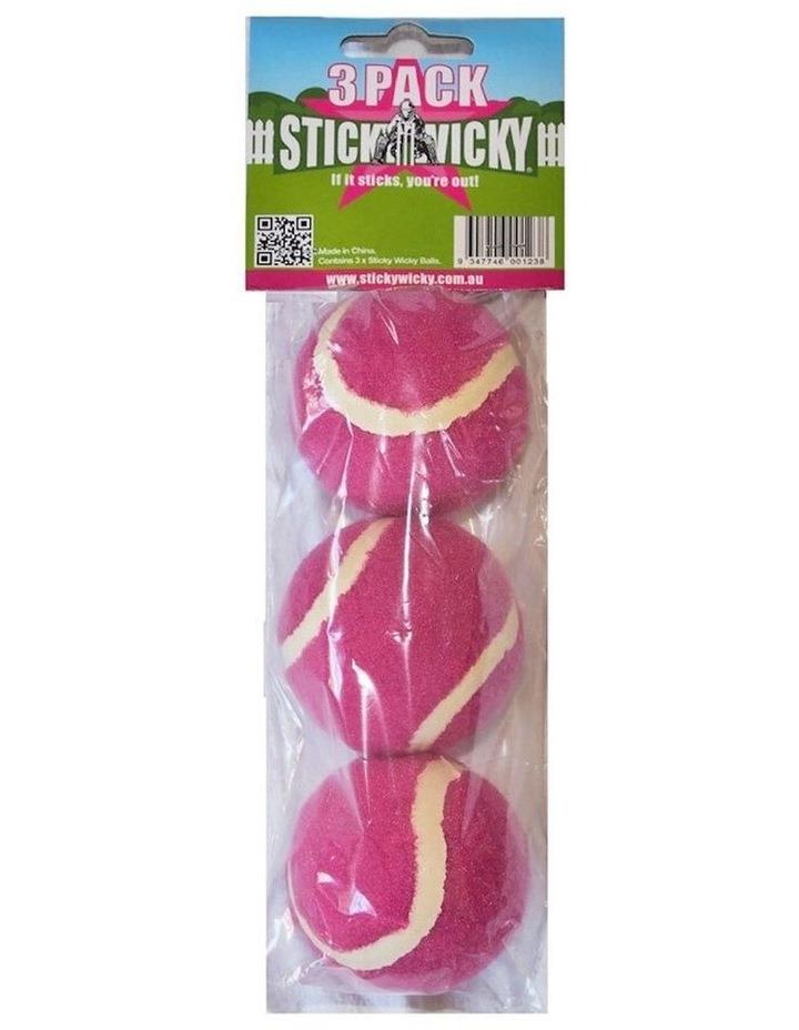 STICKY WICKY Tennis Balls 3 Pack in Pink