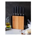 Stanley Rogers Framed Acacia 6 Piece Knife Block
