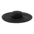 Gregory Ladner Open Weave Turned Down Brim Racewear Hat in Black One Size