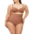 Nancy Ganz X-Factor High Waisted Brief in Cocoa Brown 12