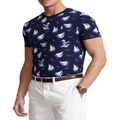 Polo Ralph Lauren Custom Slim Fit Polo Bear Jersey T-Shirt in Navy/White Navy XS
