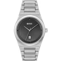 Hugo Boss Steer Grey Dial Stainless Steel Qtz Watch 1513992 Grey