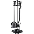 Grillz Fireplace Tool Set in Black