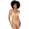 Pleasure State My Fit Lace DD-G Non Boost Contour Plunge Bra in Frappe Natural 14 G