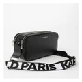 Karl Lagerfeld Paris Maybelle Camera Crossbody Bag in Black/Silver Black