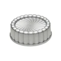 The Cooks Collective Daisy Cake Pan in Silver