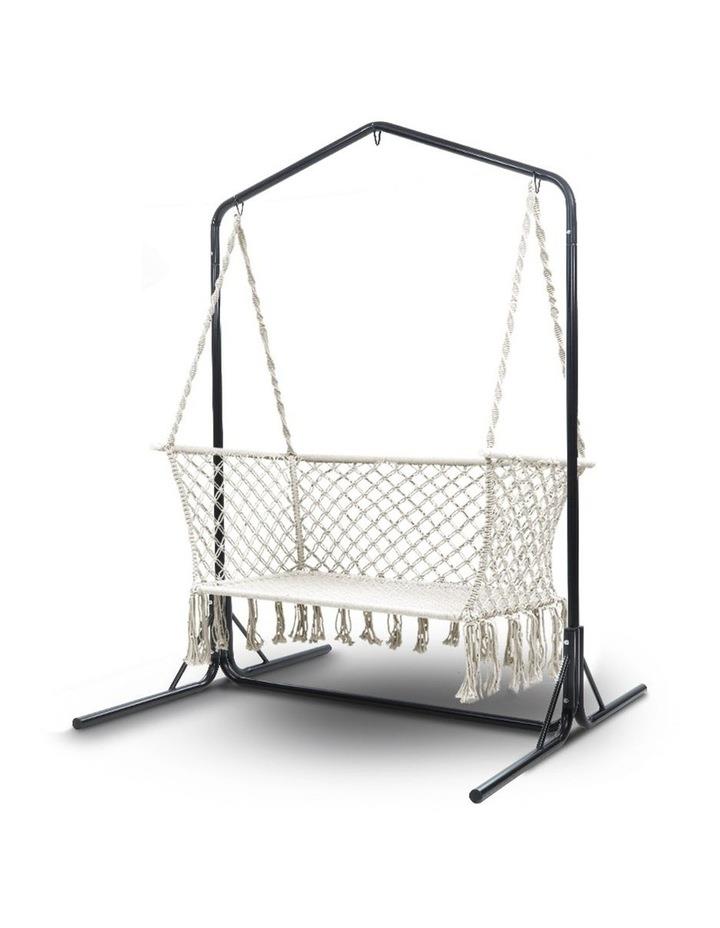 Gardeon Double Swing Hammock Chair with Stand in Black