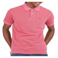 Barbour Washed Sports Polo in Fuscia Pink S