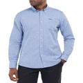 Barbour Nelson Tailored Long Sleeve Shirt Blue XXL