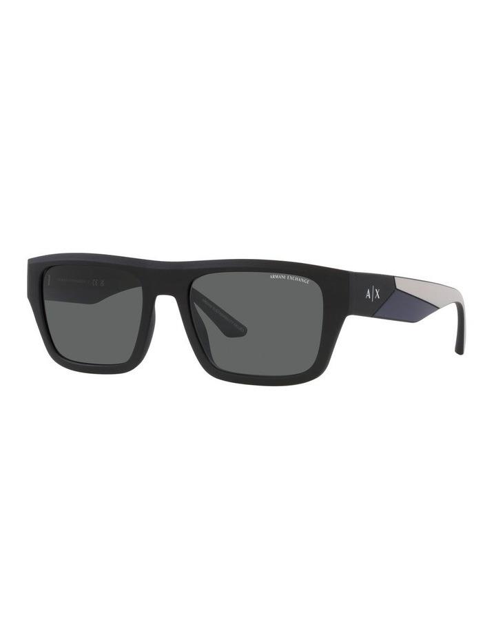 Armani Exchange 0AX4124SU Sunglasses in Matte Black Grey