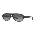 Armani Exchange 0AX4126SU Polarised Sunglasses in Matte Black Grey