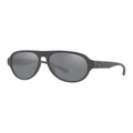 Armani Exchange 0AX4126SU Sunglasses in Matte Dark Green Silver