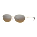 Michael Kors Alpine Polarised Sunglasses in Light Gold Silver