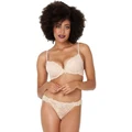 Pleasure State My Fit Lace Graduated Push up Plunge Bra in Frappe Natural 10 A