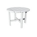 IHOMDEC Roundtop Side Table in White