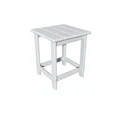 IHOMDEC Square Side Table in White