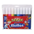 Texta Bullet Tip Colouring Pens 10 Piece in Multi Assorted